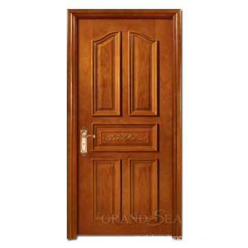 Dubai Fir Wood Convenient Installation Vogue Hand Carved Solid Wood Door For Main Front House